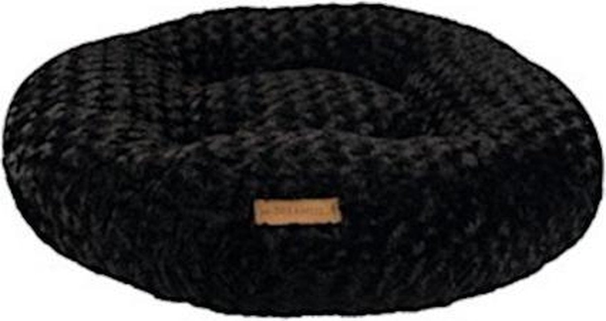 M-pets Hondenkussen Rond 70 Cm Pluche Zwart