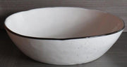 Inspire Black Pepper Set 6 Diep bord 22 cm Wit Zwart Porselein 619904