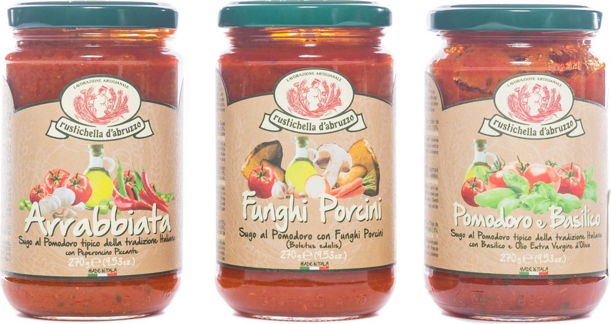 3 potjes pastasaus (all'arabbiata