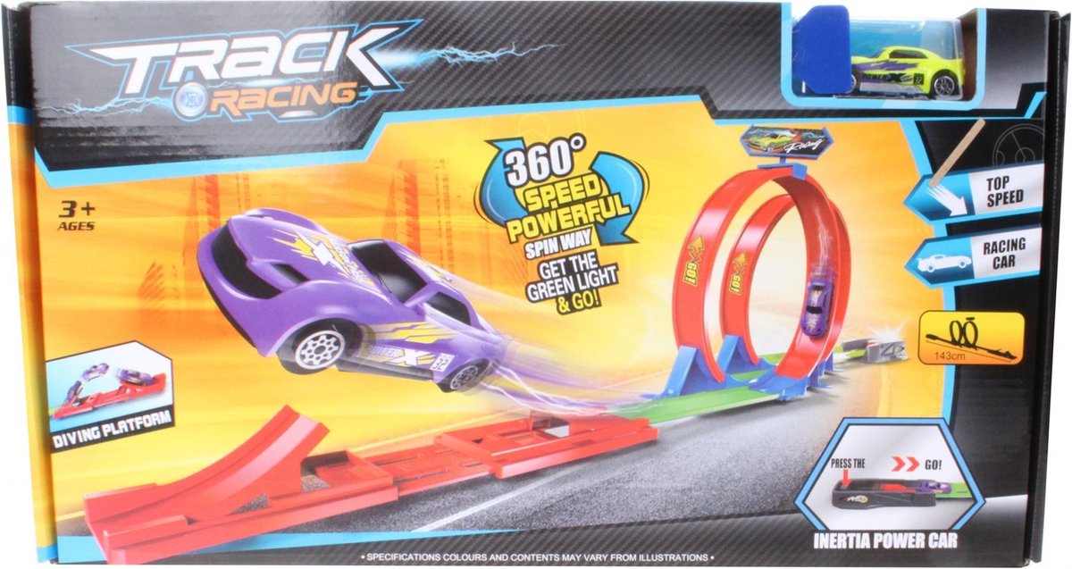 Track Racing Lanceerbaan 360 Graden Looping Junior 143 Cm