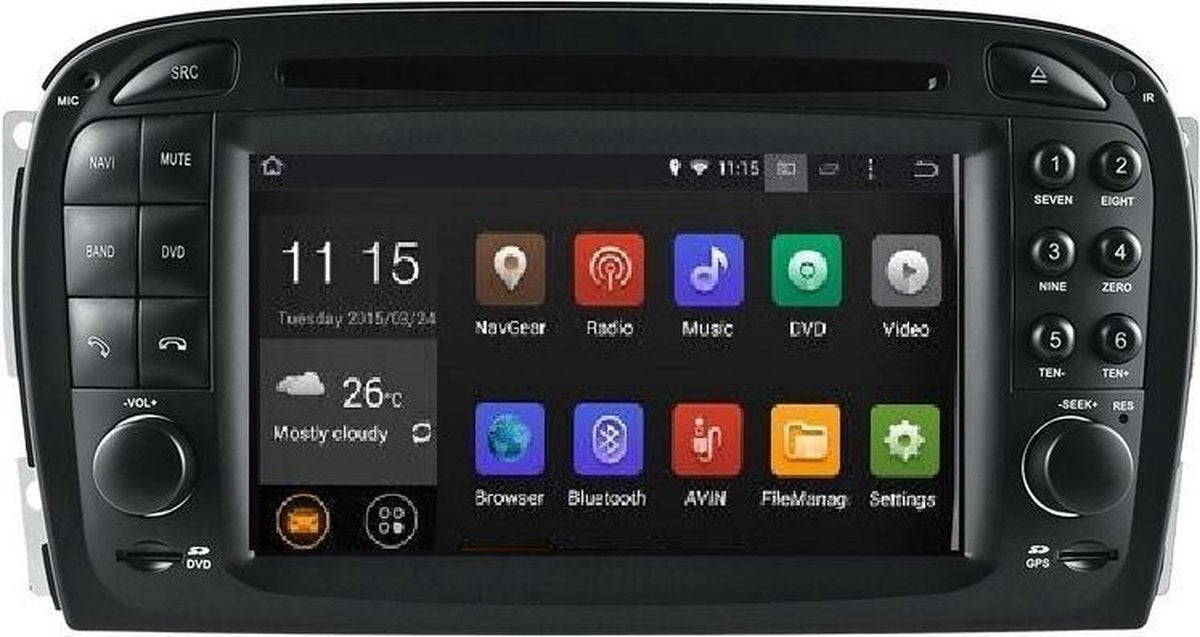 navigatie mercedes SL 350 500 55 600 R230 dvd carkit android 10 usb