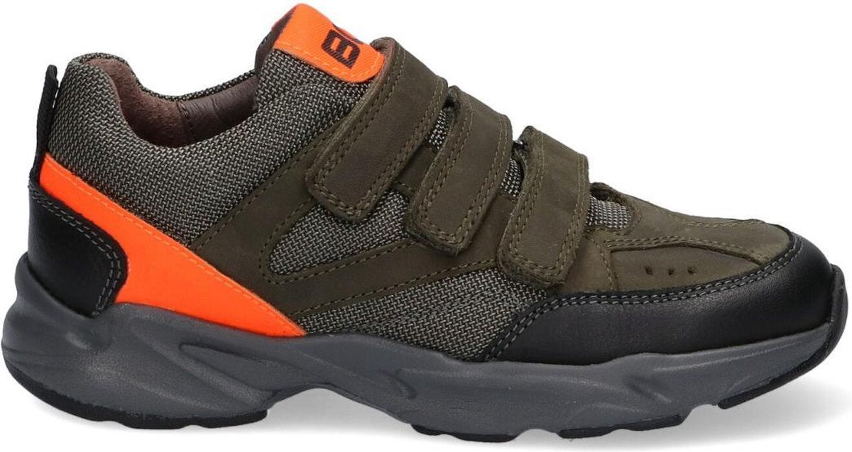 Braqeez Felix Fit Lage sneakers - Leren Sneaker - Jongens - Groen - Maat 28