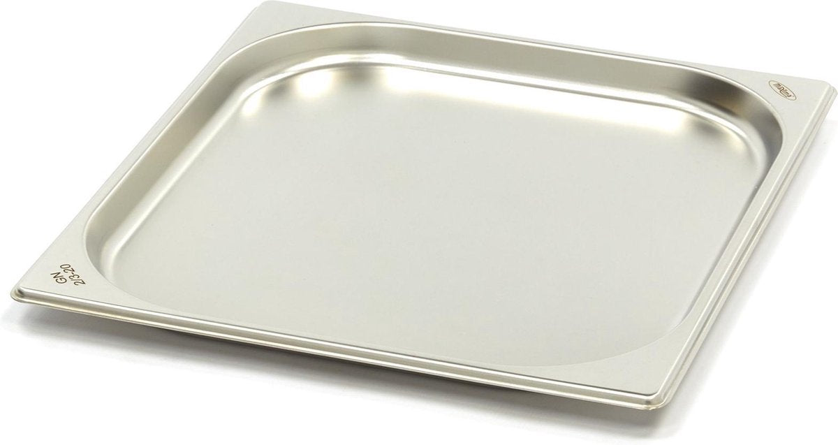 Gastronorm Bak 2/3GN - 20mm - 325x354mm - RVS - Glad - Ovenbestendig - Horeca GN Bak / Plaat - Maxima
