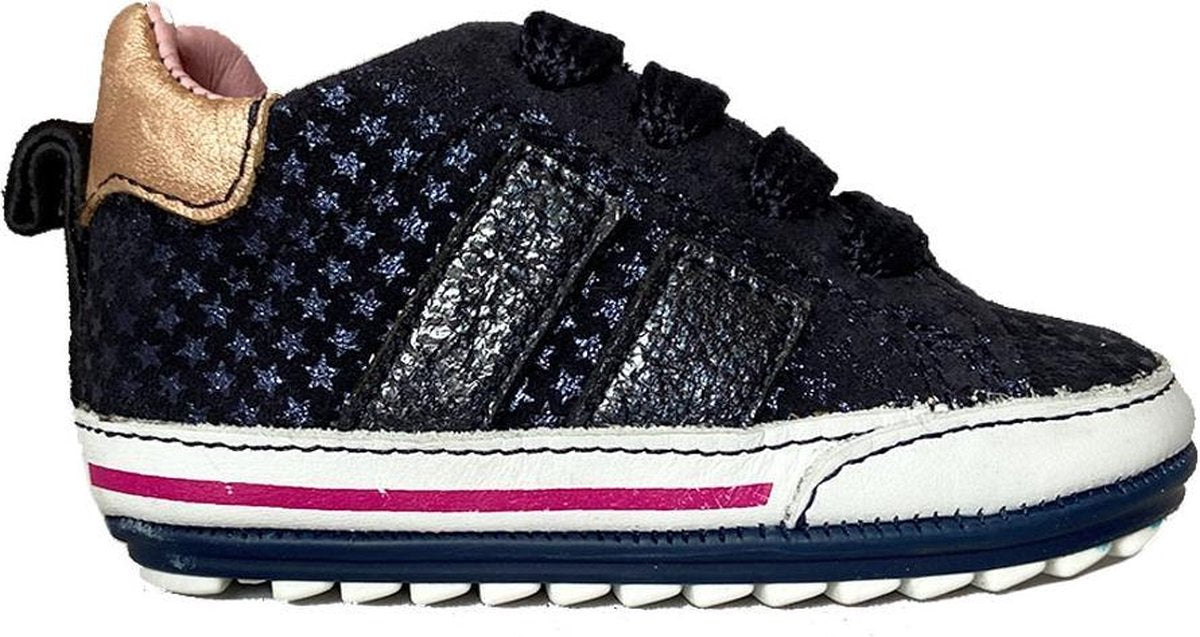 Blauwe ShoesMe Veterschoenen Babyproof Flex