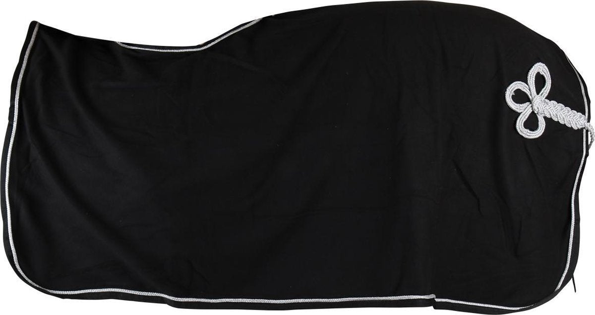 Horsegear Uitrijdeken  Luxe - Black-silver - m