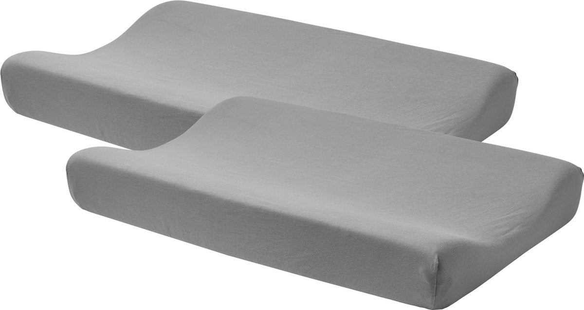 Meyco aankleedkussenhoes basic jersey - 2-pack - Grijs
