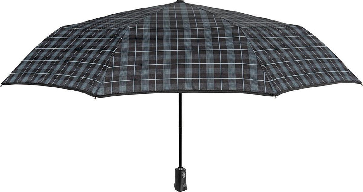 Perletti Mini-paraplu Heren 104 Cm Automatisch Microvezel Blauw