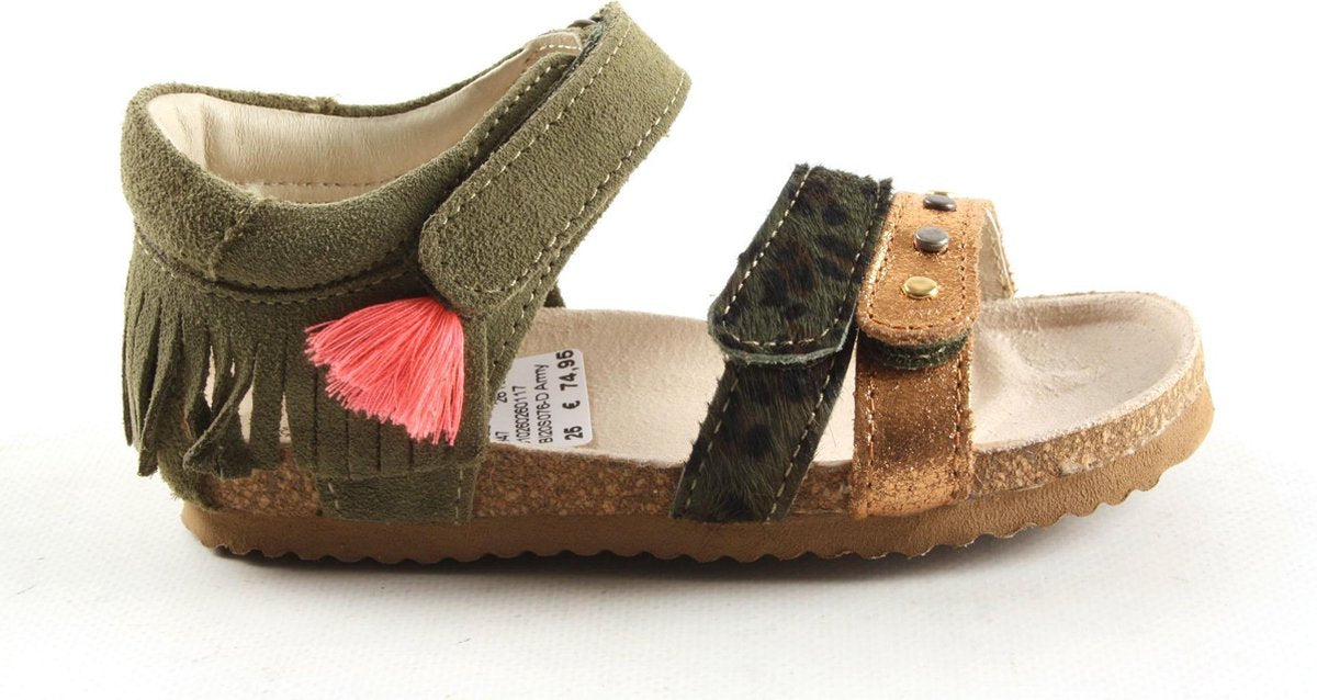 Meisjes Sandalen Shoesme Bi20s076-d Army Groen - Maat 26
