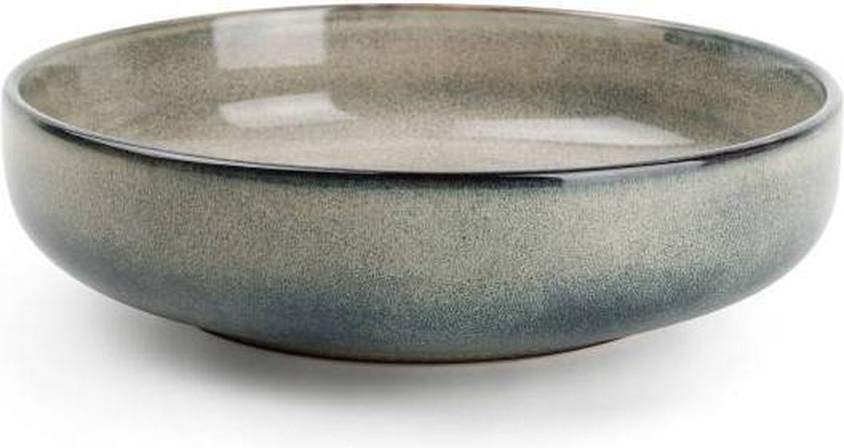 S&P MERIDIAN pastabord Ø 22cm grijsgroen (set/4)