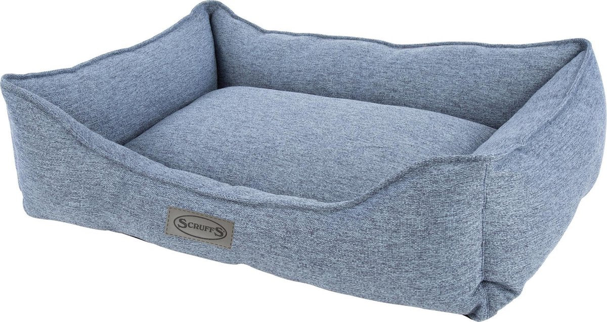 Stijilvolle en Comfortabele Hondenmand - Scruffs Manhattan - Denim Blauw - Large