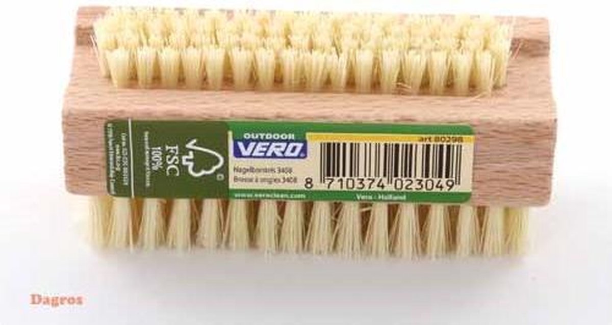 Vero nagelborstel 221516 hout pak/6st