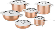 Mepra Koperen pannenset (12-delig)