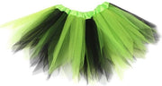Groen zwart tutu rokje - maat 110 116 128 134 140 146 - heks ballet turnen tule rok petticoat