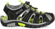 Regatta Sandalen - Maat 29 - Unisex - zwart/grijs/lime groen