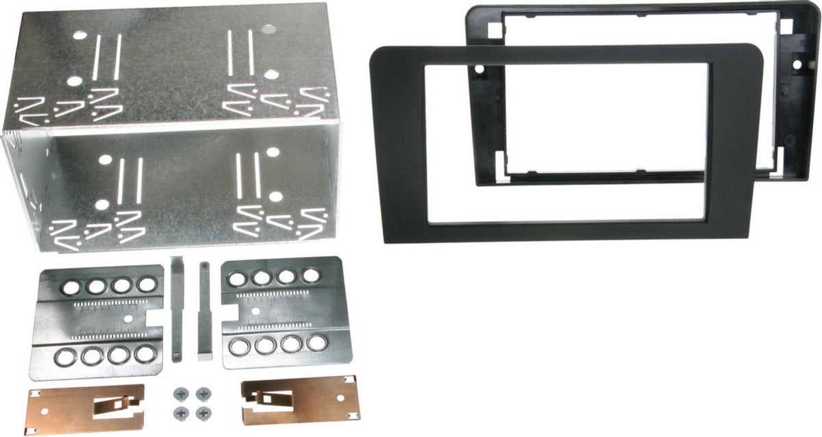 2-DIN Paneel Audi A3 (8P / 8PA) 2003-2012 Kleur: Zwart