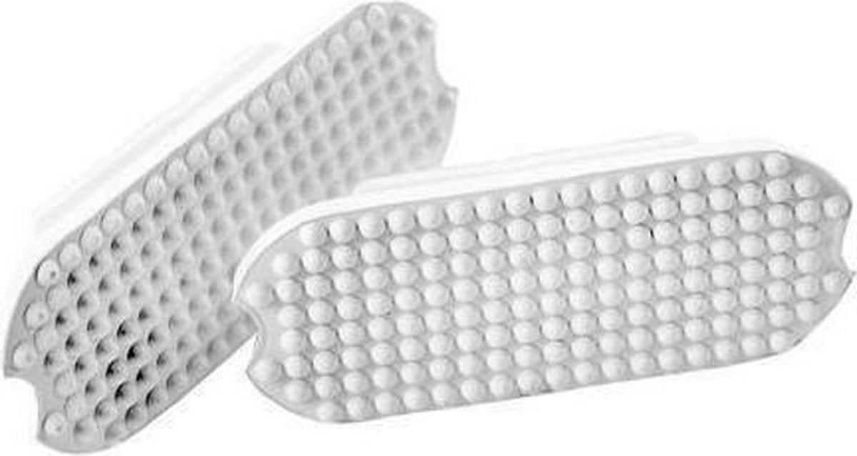 Horze Rubber Inleggen Wit 11cm