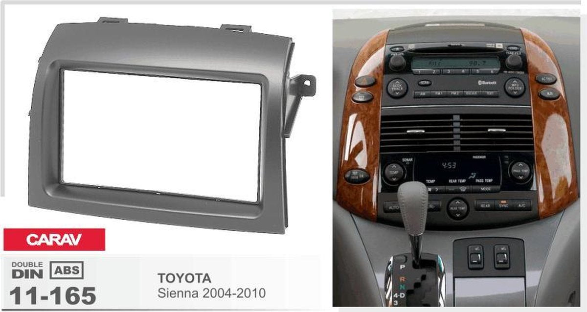 2-DIN TOYOTA Sienna 2004-2010 inbouwpaneel Audiovolt 11-165