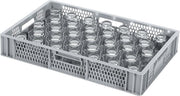 Glazenkrat voor 33 glazen - max. glashoogte 72 mm - max. Ø 75 mm