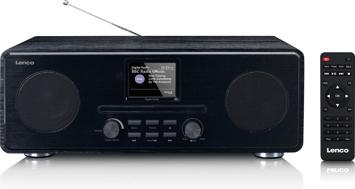 Lenco DAR-061BK - Radio - DAB+ radio - Bluetooth - Zwart