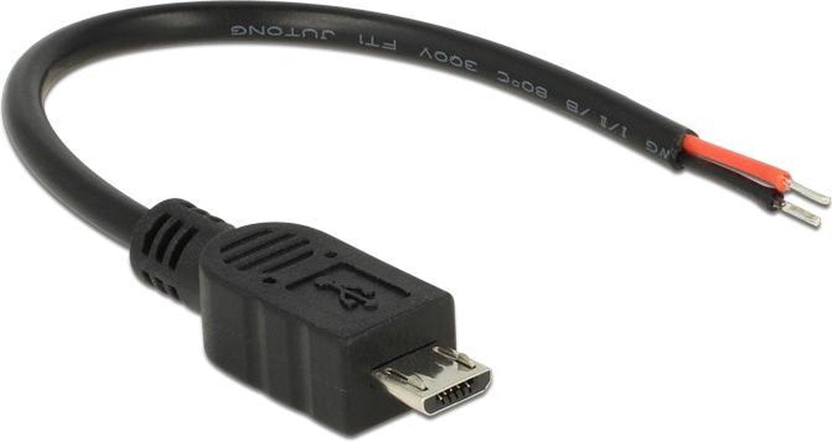 Delock - 2x o eind > micro-USB voedingskabel voor Raspberry Pi