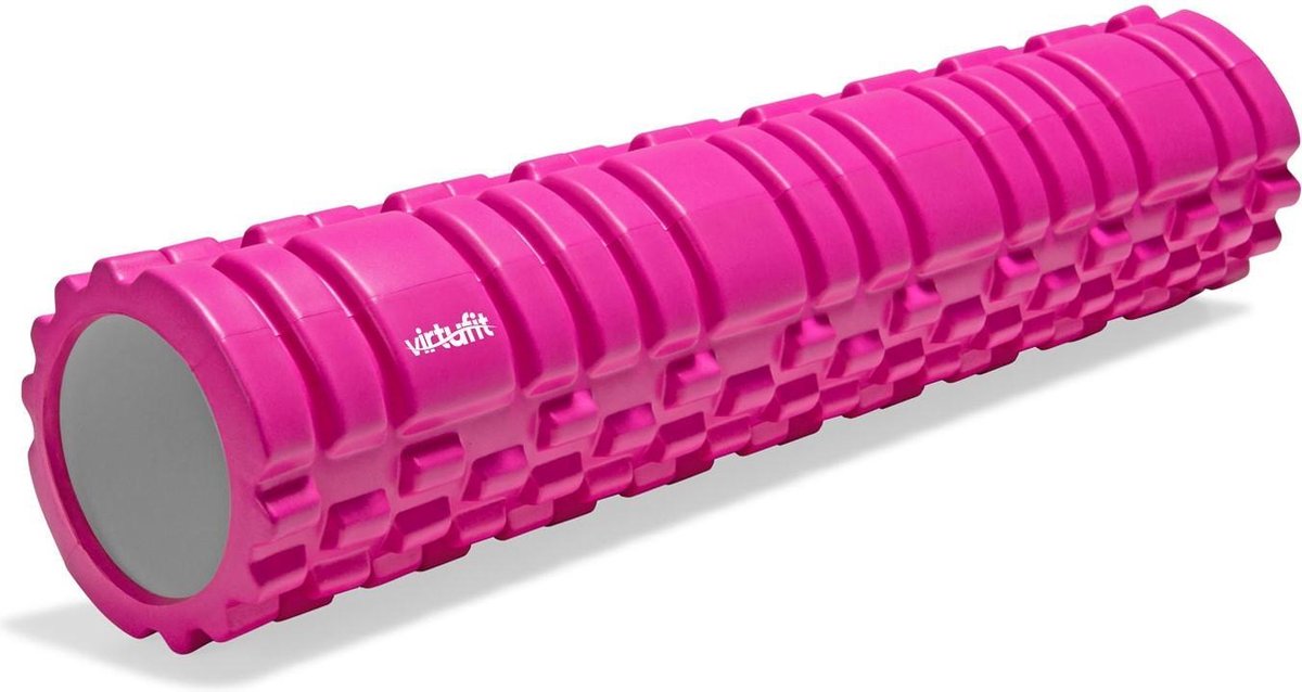Foam Roller - VirtuFit Massage roller - 62 cm - Roze
