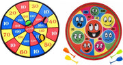 2 verschillende klittenband dartborden 36 cm