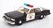 Chevrolet Caprice California Highway Patrol Zwart / Wit 1-18 MCG Models