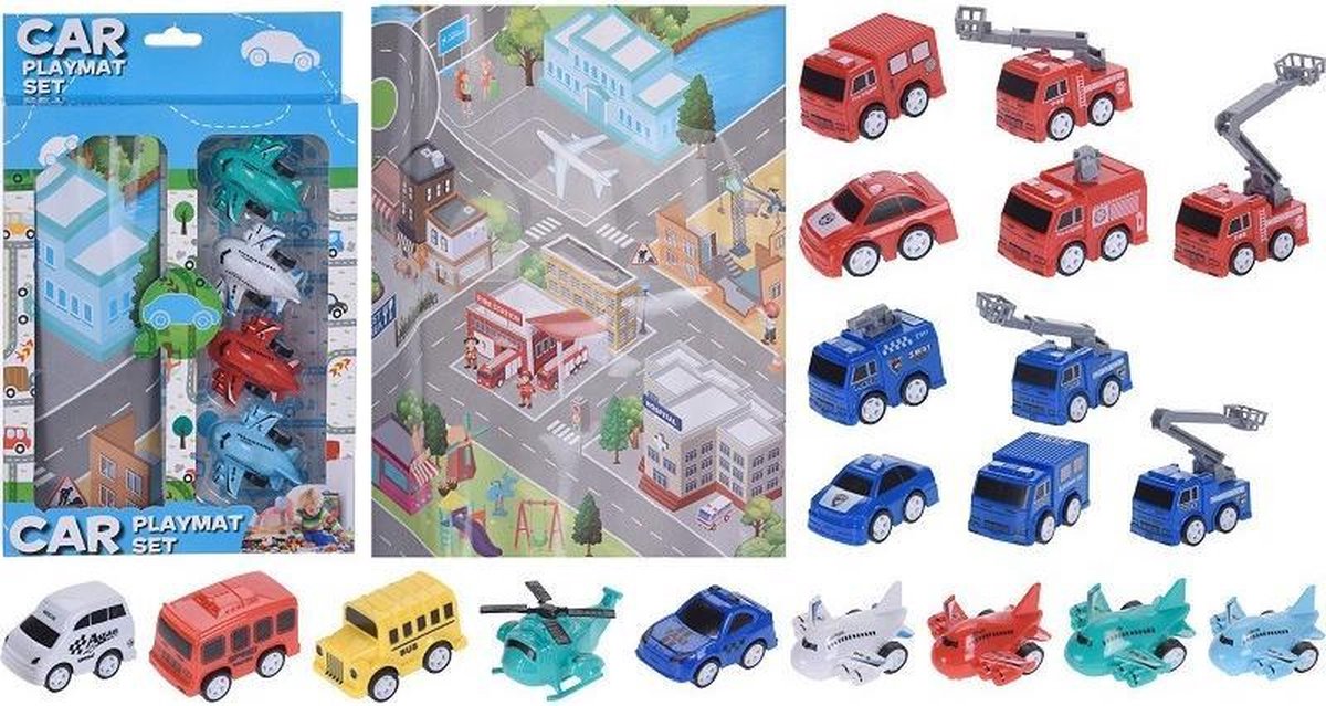 Free And Easy Speelmat Set Politie 6-delig