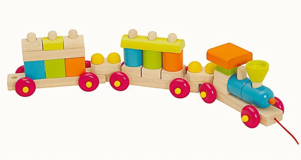 Santoys bouwtrein gigant 3-dlg. kleur