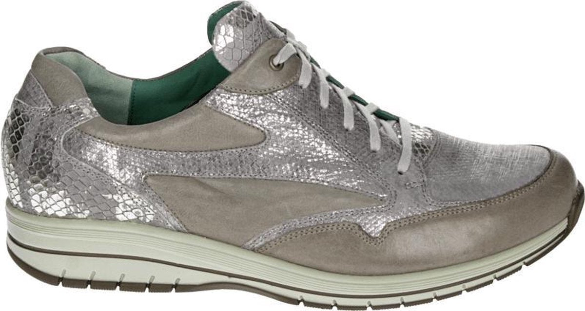Durea 6148 K - Volwassenen Dames sneakersDames veterschoenen - Kleur: Taupe - Maat: 40.5