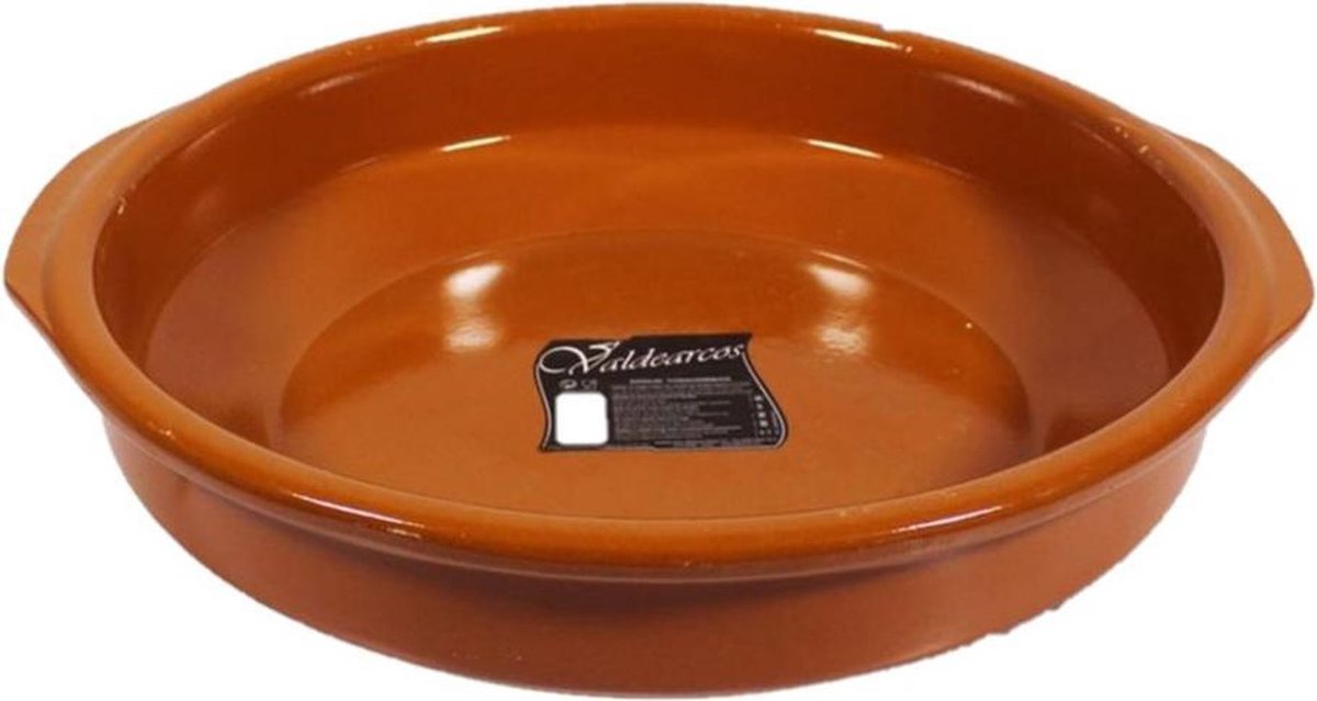 Grote tapas ovenschaal/serveerschaal Alicante met handvatten 38 cm - Tapas serveerschalen/borden/ovenschalen