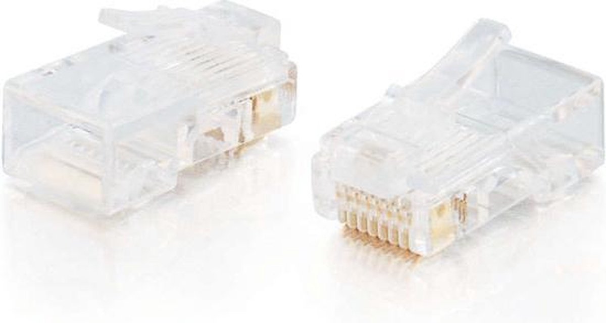 C2G RJ45 Cat5E Modular Plug for Flat Stranded Cable