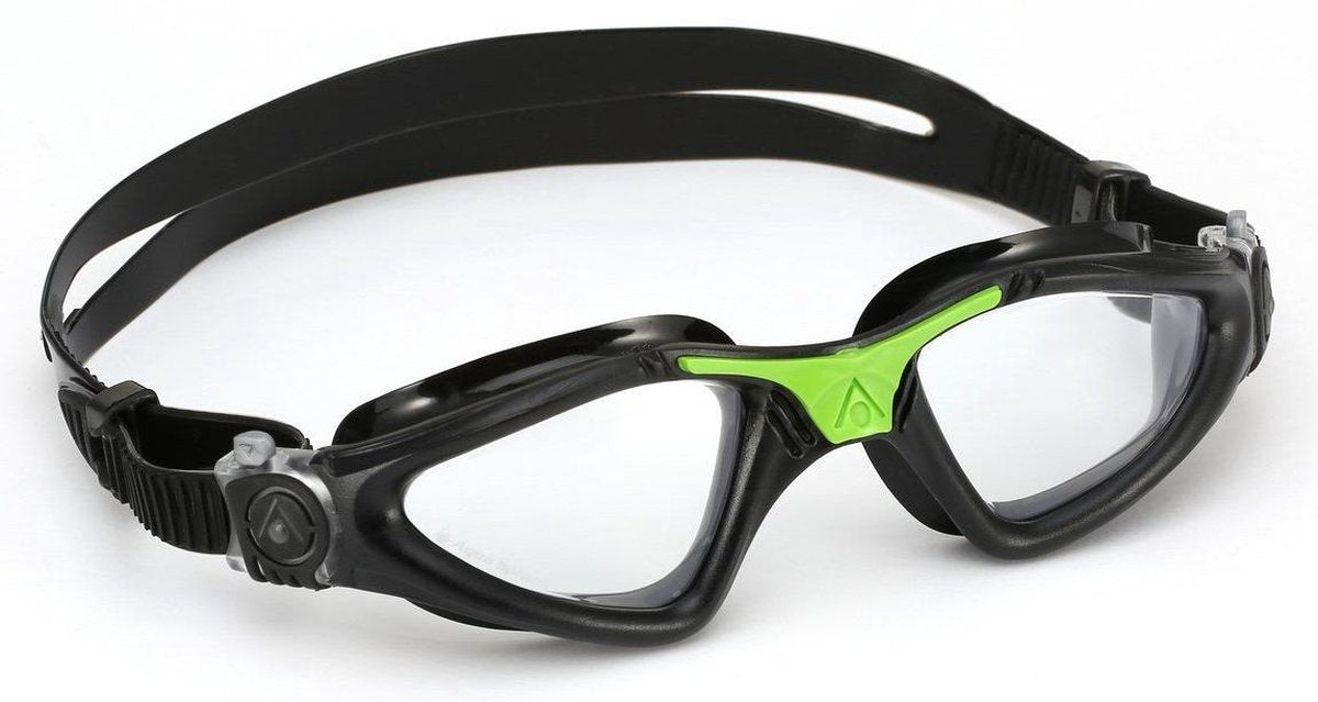 Aqua Sphere Kayenne - Zwembril - Volwassenen - Clear Lens - Zwart/Groen