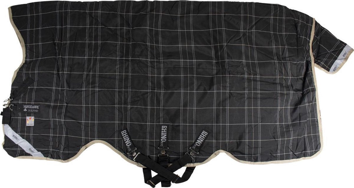 Horseware Deken  Rhino Wug Vari-layer 250gr - Black-grey - 168 Cm