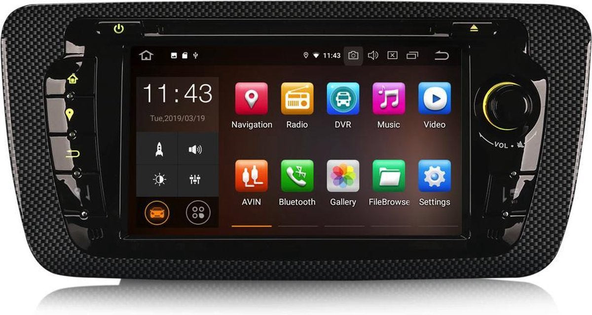 Seat Ibiza inbouwnavigatie 2009 – 2013 werken op Android met Bluetooth