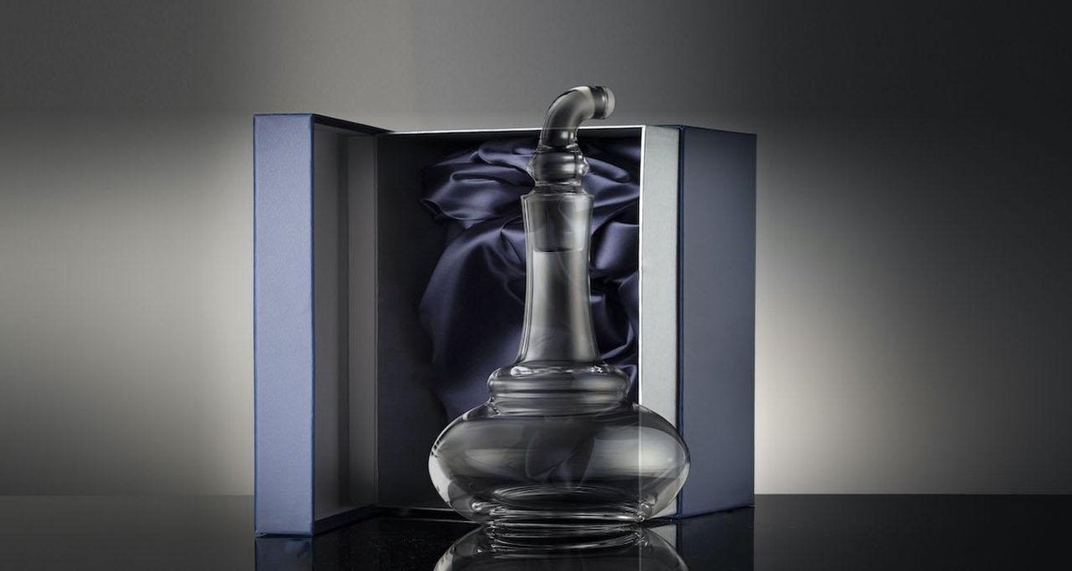 Whisky Karaf | Decanter Pot Still | In de vorm van traditionele Whisky stookketel | Kristal | Handgemaakt in Schotland | Geschenkverpakking