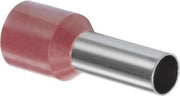 Adereindhuls geisoleerd 10mm² rood - per 100 stuks