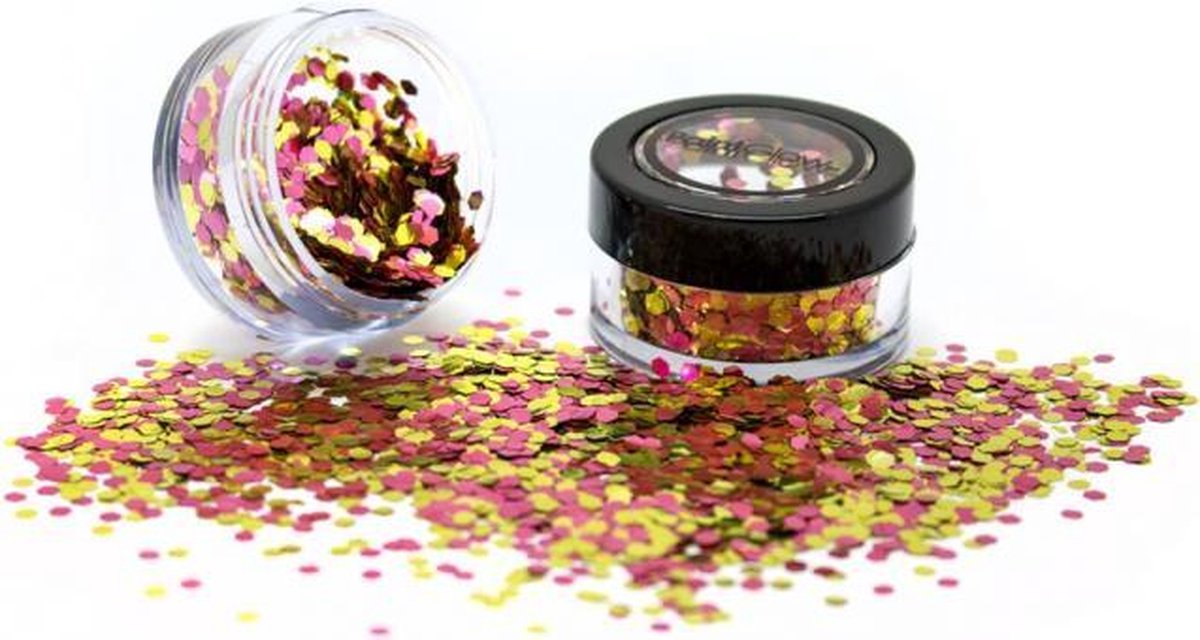 PaintGlow Chunky Glitters Bio Degradable Rose Gold