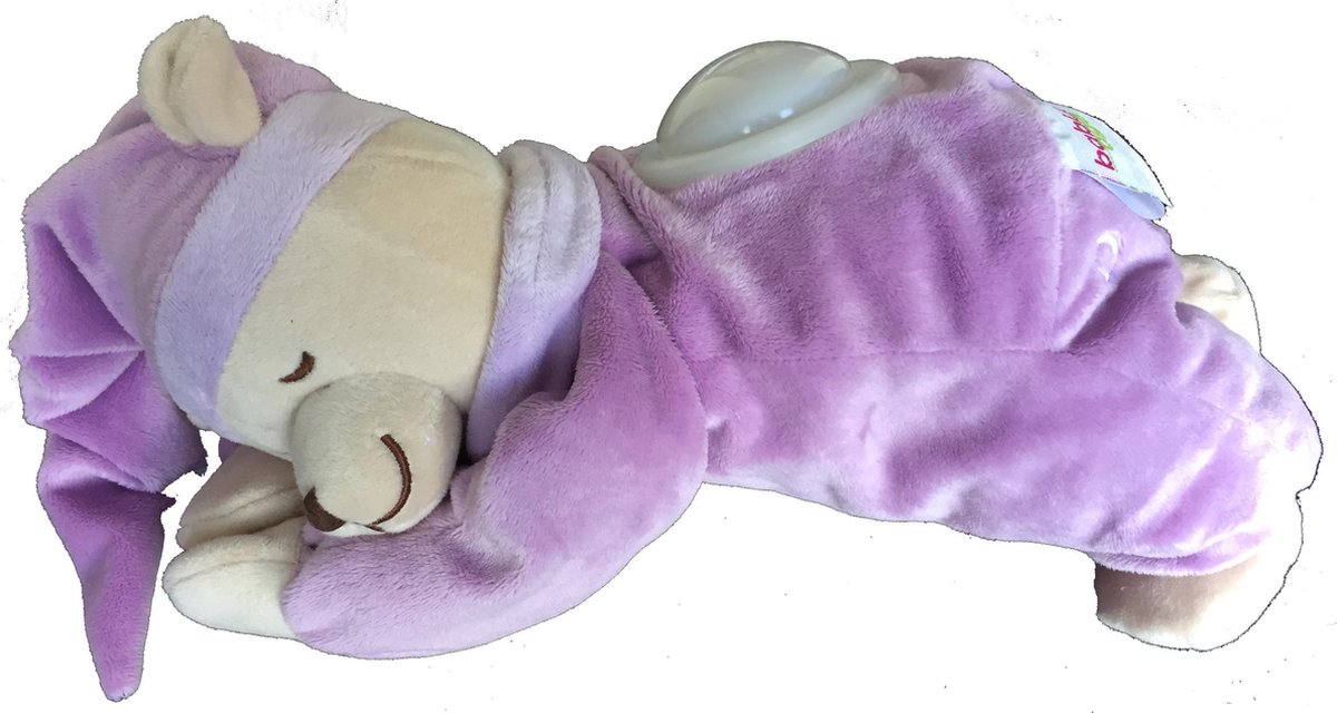 Babiage Doodoo beer met nachtlichtje - violet