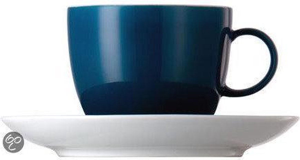 Thomas Sunny Day Petrol Koffiekop en -Schotel - 0