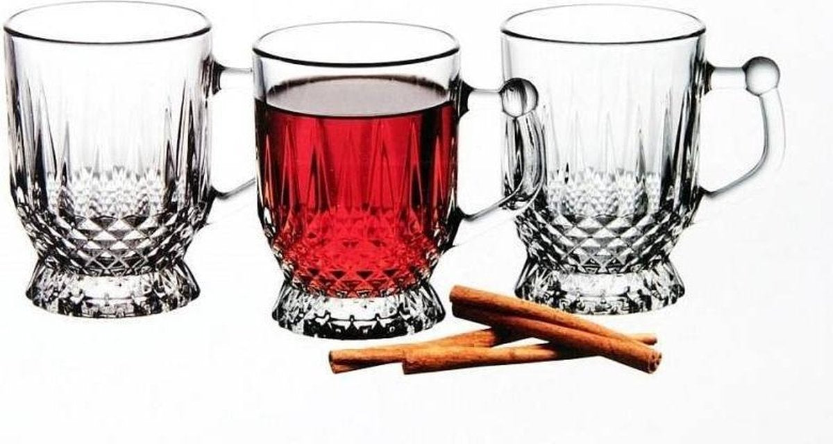 Pasabahce Theeglazen Met Handvat (6x)