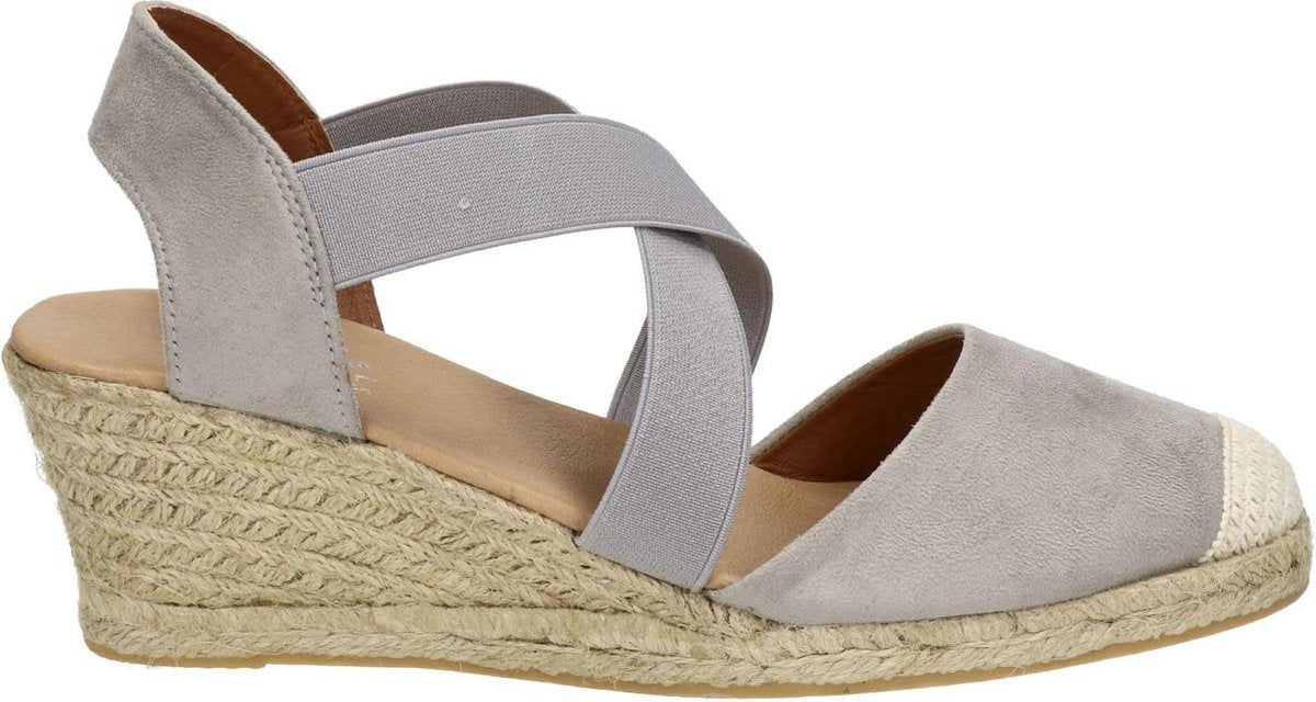 Nelson dames espadrille - Taupe - Maat 40