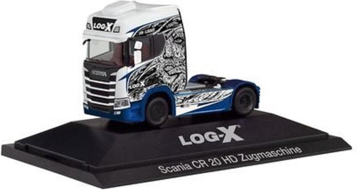 Herpa Scania truck CR 20 HD Log X / No Limit wit