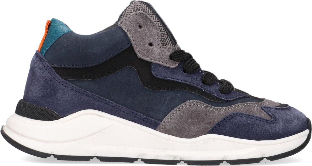 Kipling Blake Hoge sneakers - Leren Sneaker - Jongens - Blauw - Maat 37