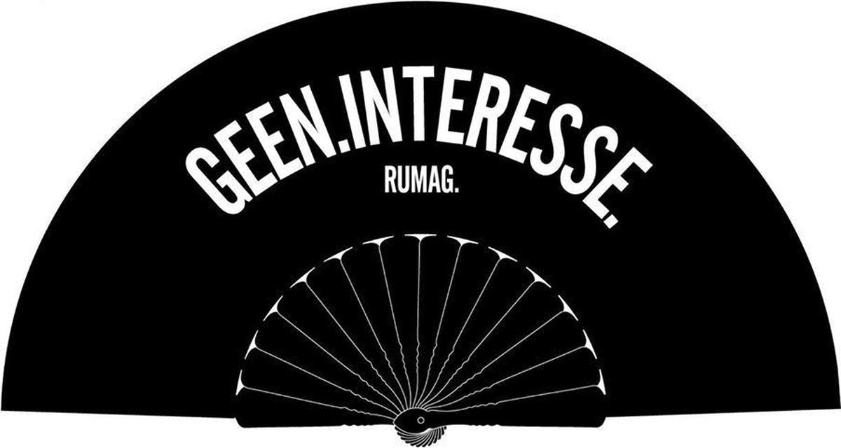 RUMAG Geen Interesse Waaier Zwart
