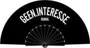 RUMAG Geen Interesse Waaier Zwart