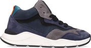Kipling Blake Hoge sneakers - Leren Sneaker - Jongens - Blauw - Maat 38