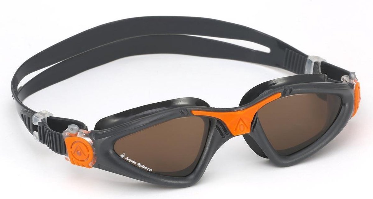 Aqua Sphere Kayenne - Zwembril - Volwassenen - Polarized Lens - Grijs/Oranje