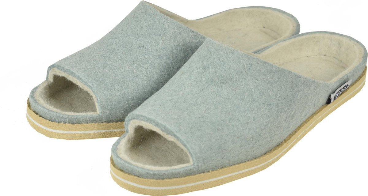 Vilten Zomer slipper Bleached Aqua - maat 37