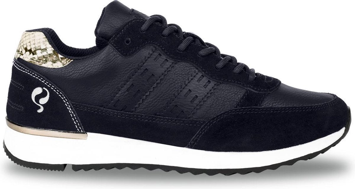 Dames Sneaker Voorschoten - Donkerblauw/Snake